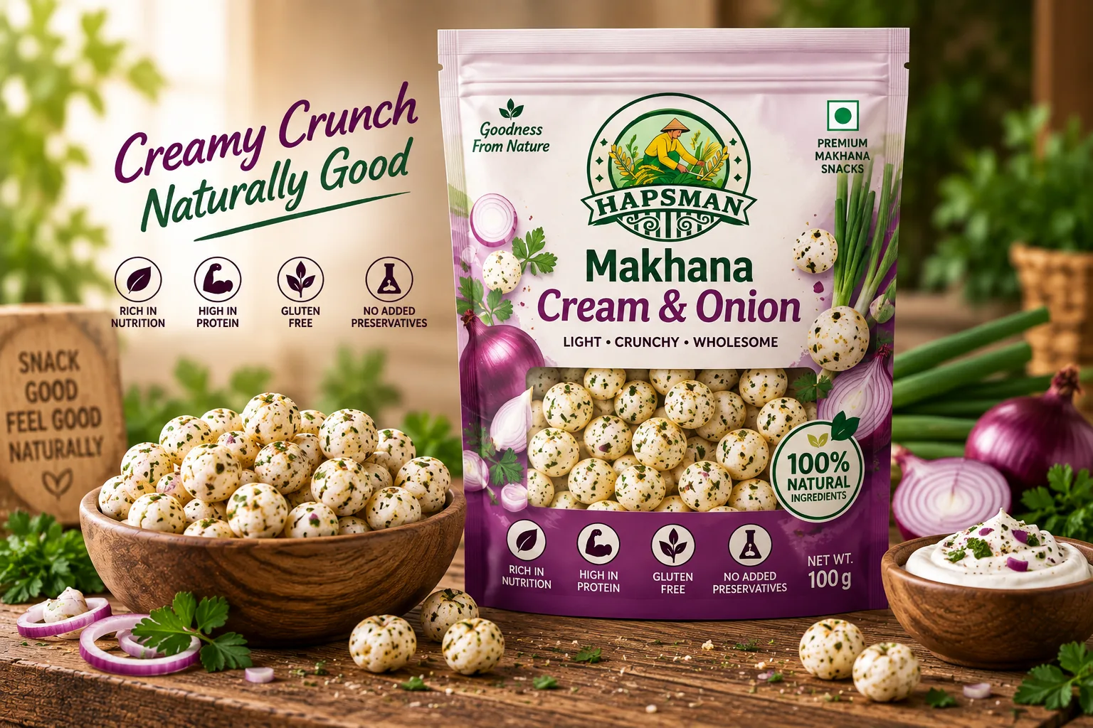 Makhana Cream & Onion